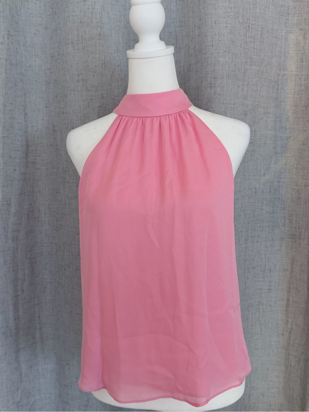 Alice + Olivia Pink Halter-Style Sleeveless Blouse